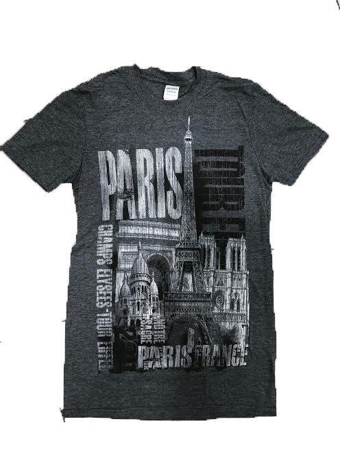 Tee shirt Paris Tour Eiffel monuments fashion – Image 2
