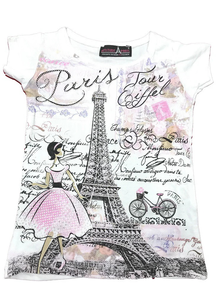 Tee shirt Tour Eiffel Paris Princesse