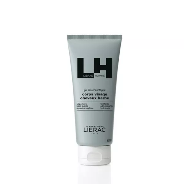 LIERAC HOMME Gel Douche Intégral 200ml – Corps, Visage, Cheveux, Barbe
