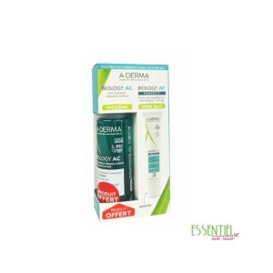 ADERMA PACK BIOLOGY AC PERFECT Fluide anti imperfections + Gel Nettoyant Purifiant 100ML