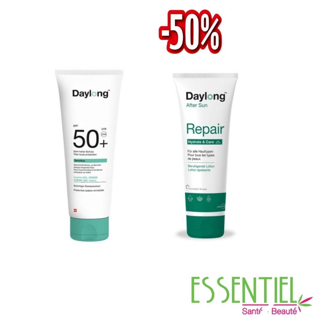 DAYLONG SENSITIVE GEL-CREME SPF 50+ 50ML & DAYLONG REPAIR 100ML