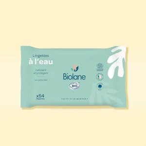 BIOLANE Lingettes à l&rsquo;eau certifiées biologiques