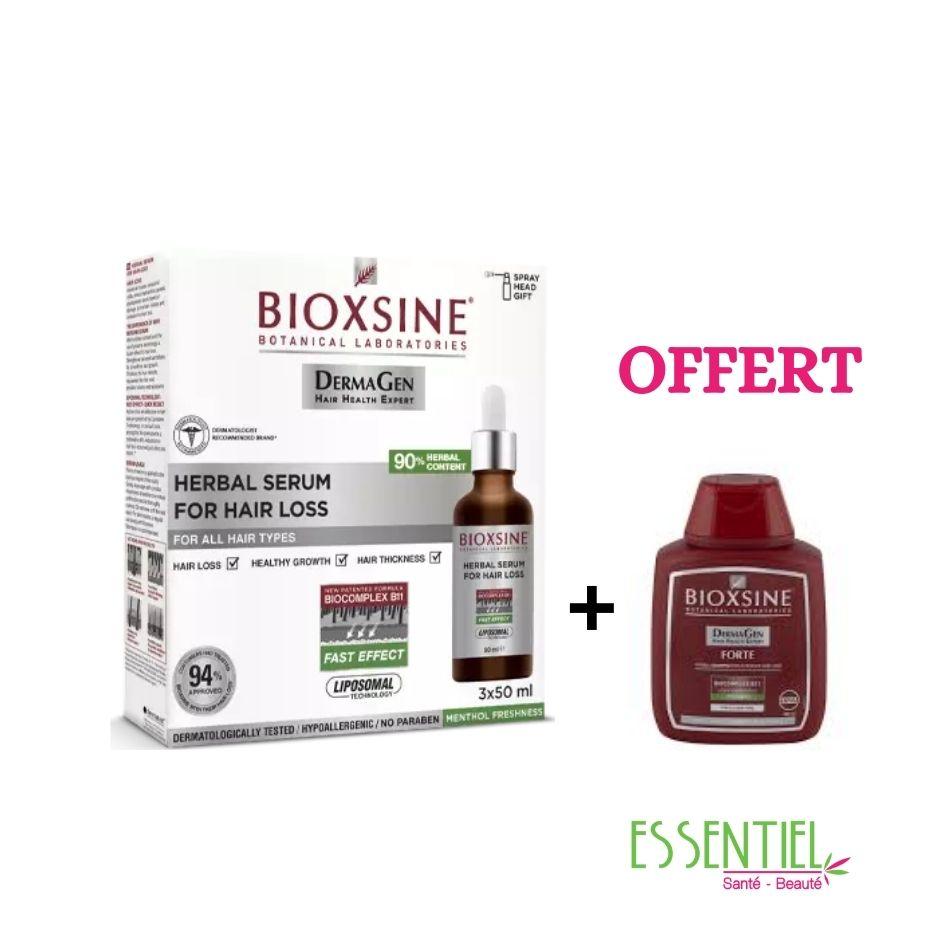 Sérum Bioxsine Dermagène 3*50ML & shampoing Bioxsine forte 100ml offert