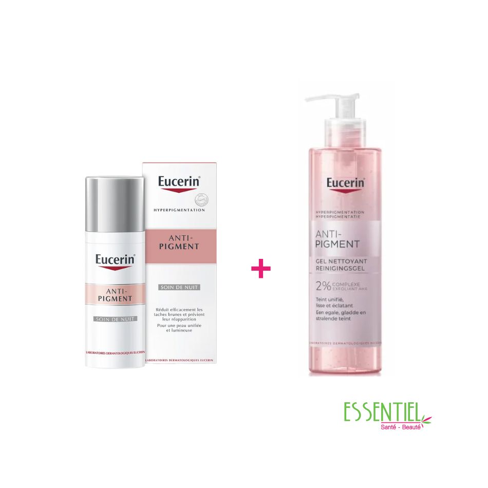 EUCERIN Pack Anti-Taches Soin de nuit 50 ml & Gel Nettoyant 200ml