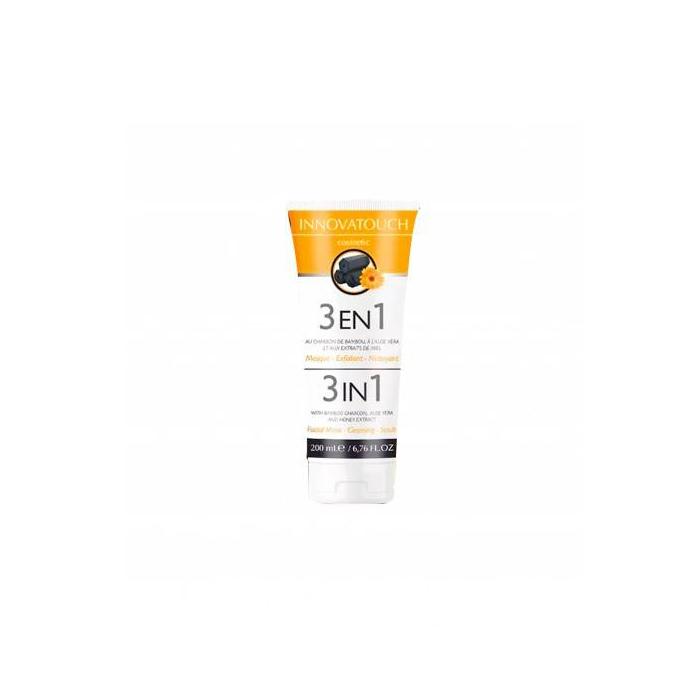 INNOVATOUCH 3 EN 1 MASQUE EXFOLIANT ET NETTOYANT AU CHARBON 50 ML