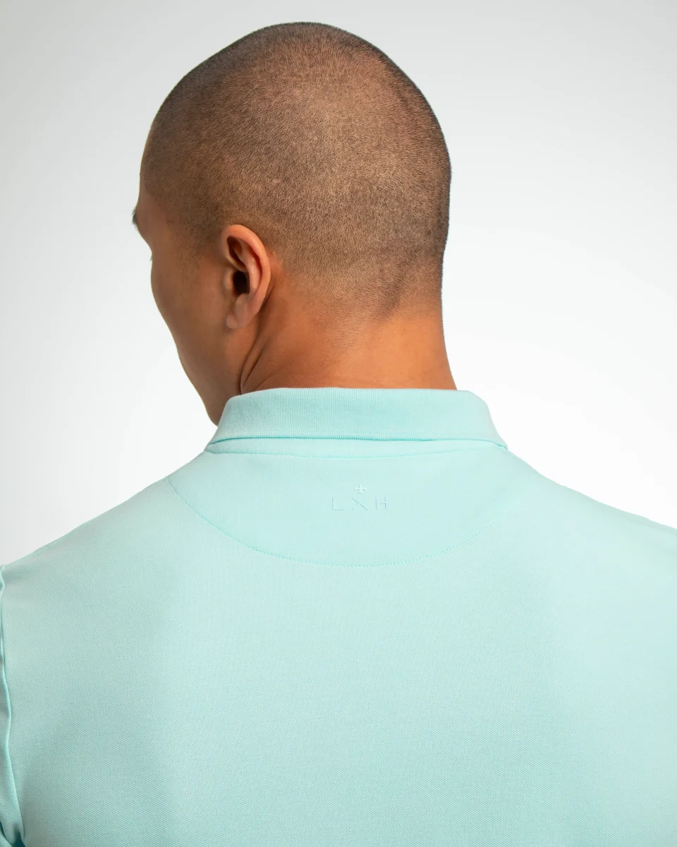 Polo Coton Piqué Bleu Ciel – Image 6