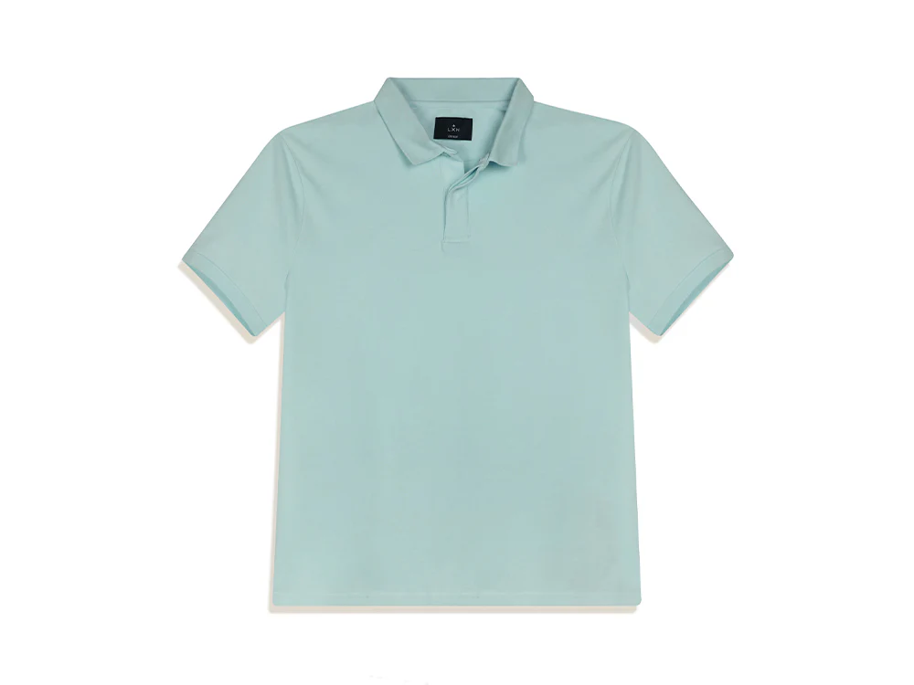 Polo Coton Piqué Bleu Ciel