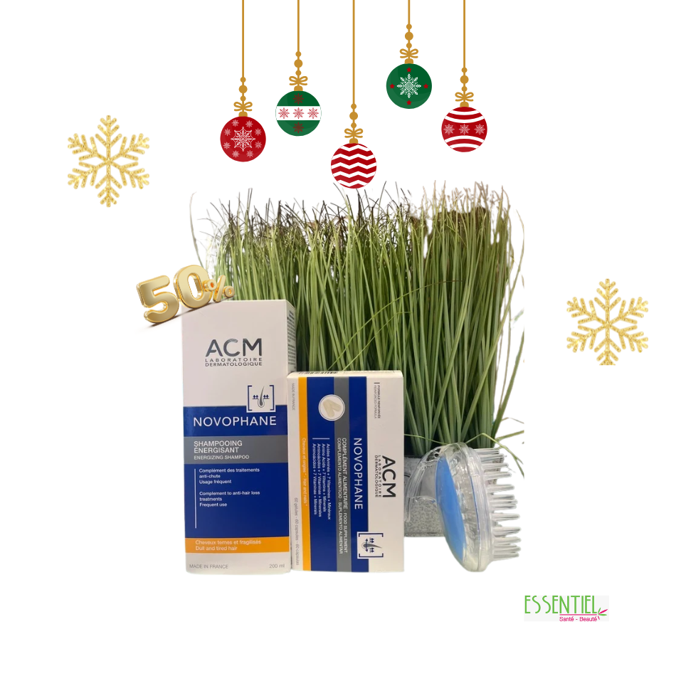 ACM NOVOPHANE GELLULES B/60+NOVOPHANE SHAMPOING ENERGISANT 200ML+BROSSE MASSANTE CHEVEUX OFFERTE
