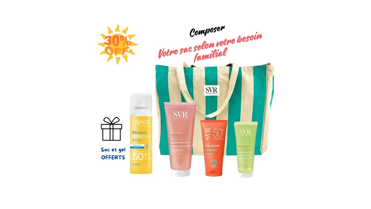 PACK SOLAIRE BRUME URIAGE + GEL TOPIALYSE 200ML+ BLUR +GEL 55ML