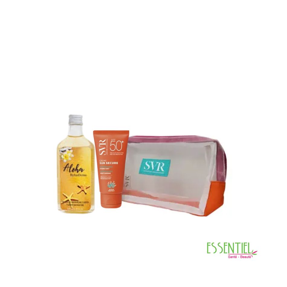 Svr pack crème Sun Secure +Inoderma Aloha huile de monoi 100ml