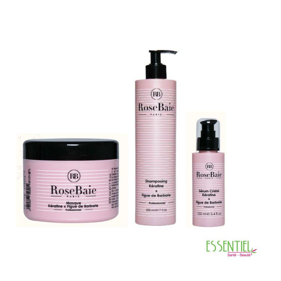 RoseBaie Trio Figue de Barbarie Shampoing Masque et Sérum
