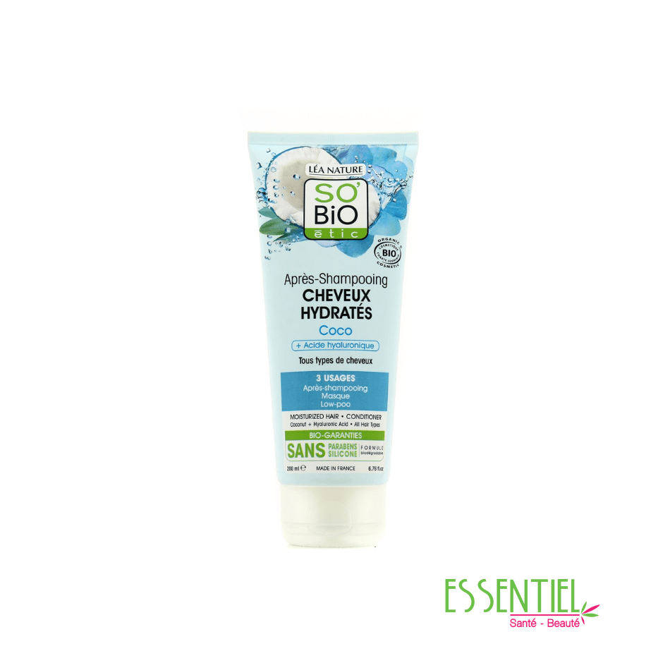 So Bio Après-Shampooing Cheveux Hydratés Coco & Acide Hyaluronique 200Ml
