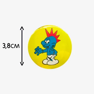 1 badge schtroumpf punk