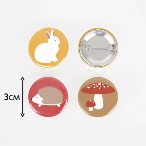 1 badge animaux des sous-bois