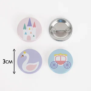 1 badge princesse pastel