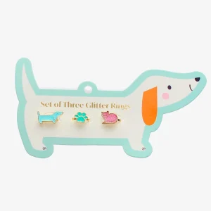 3 Bagues chien, patte de chien, chat