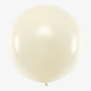 Ballon de baudruche géant : 1 ballon blanc brillant