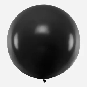 Ballon de baudruche géant : 1 ballon noir 1m