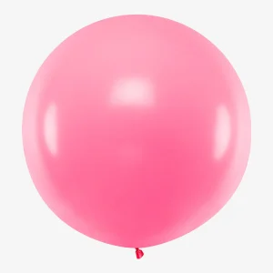Ballon de baudruche géant : 1 ballon rose bonbon