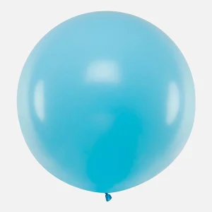 Ballon de baudruche géant : 1 ballon bleu pastel