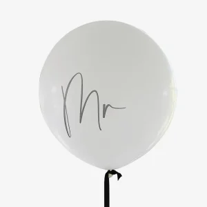 Ballon de baudruche géant : 1 ballon Mr avec ruban