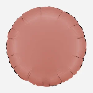 Ballon pastille rose gold satin