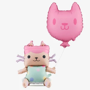 Ballon chaton avec ballon chat : Bébé Boîte et Chat