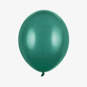Ballons de baudruche : 10 ballons vert bouteille