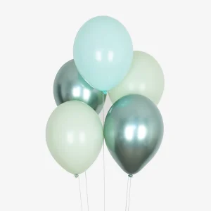 Ballons de baudruche : 10 ballons mix verts