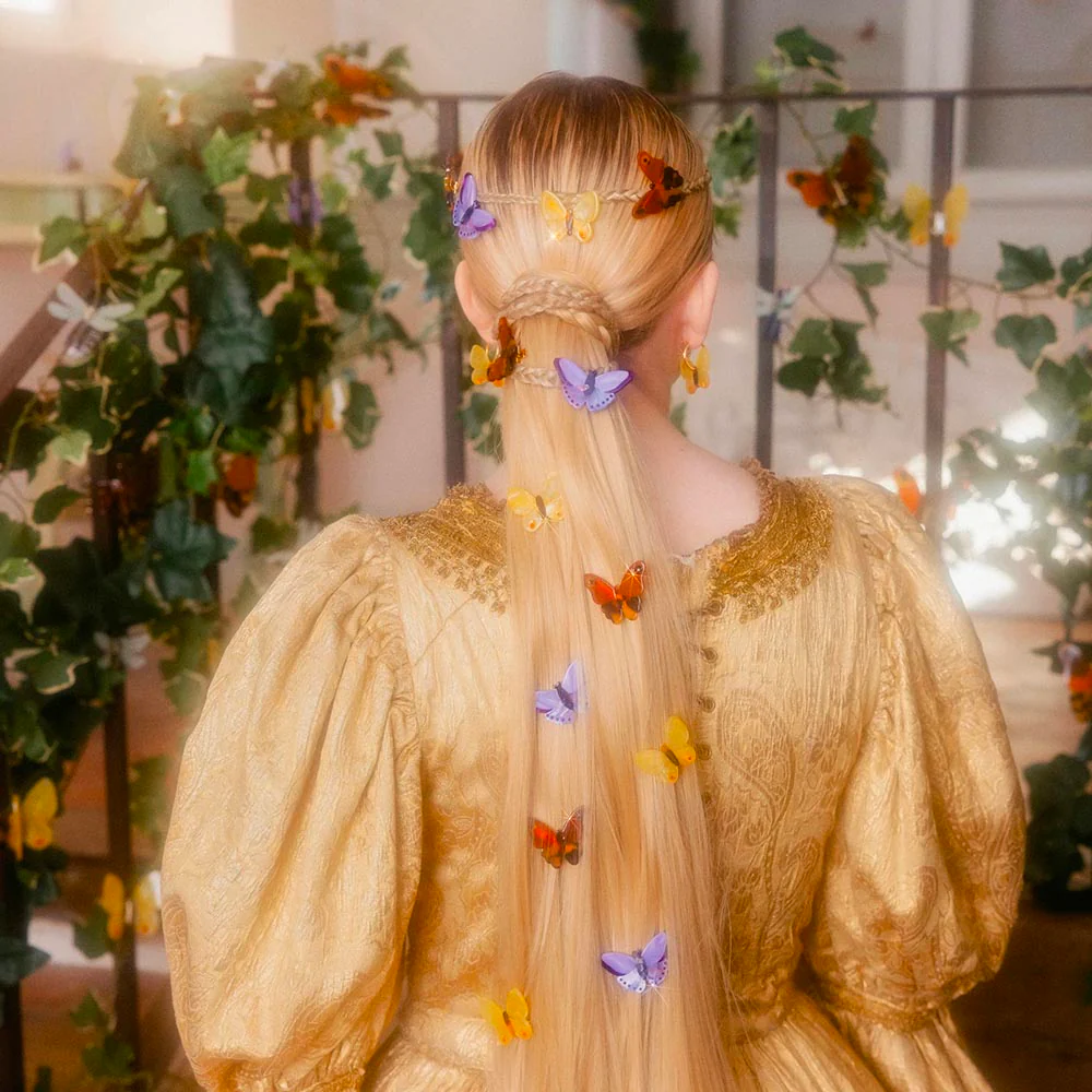 1 barrettes à cheveux papillon de nuit – Image 6