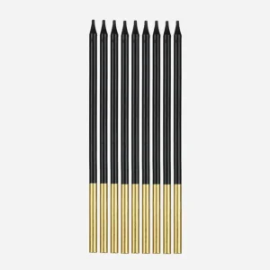 Bougie anniversaire : 12 bougies noires