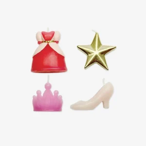 Bougie anniversaire : 4 bougies princesse
