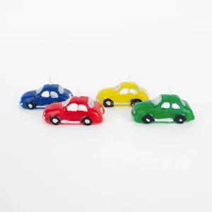 Bougie anniversaire : 4 bougies voiture