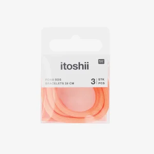 3 Bracelets orange fluo