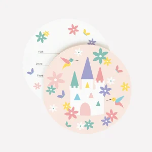 Invitation anniversaire : 8 invitations princesse