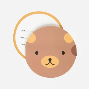 Invitation anniversaire : 8 invitations ourson