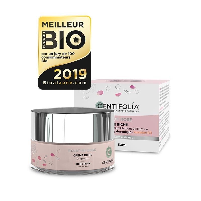 Centifolia – Crème riche, Eclat de rose BIO – pot 50 ml