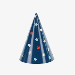 6 Chapeaux pointus étoiles