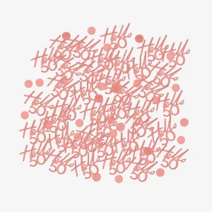 Confettis anniversaire 50 ans rose gold