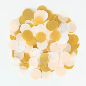 Confettis beiges et dorés