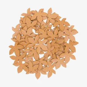 Confettis : 48 confettis feuille érable en bois