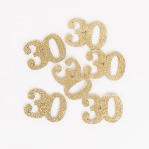 6 déco en bois chiffre 30