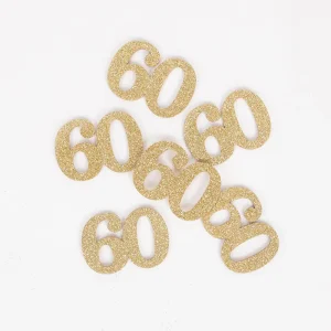 6 déco en bois chiffre 60