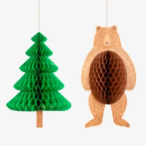 Sapin et ours alvéolés