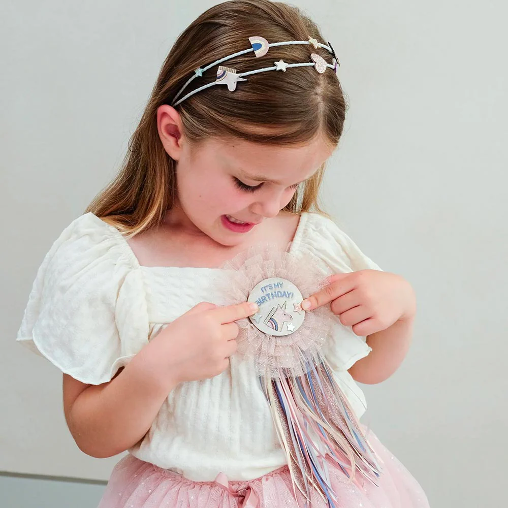 1 badge Happy Birthday licorne – Image 3