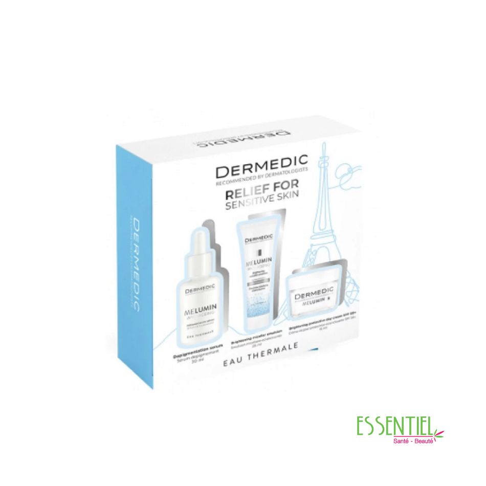 DERMEDIC COFFRET MELUMIN ANTI TACHE PEAU SENSIBLE