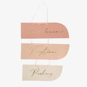 3 flèches directionnelles blush