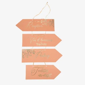 4 flèches directionnelles jolis brins terracotta