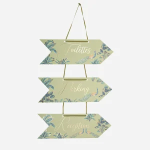 3 flèches directionnelles Paon tropical