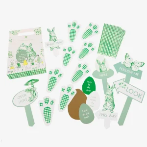 Pâques - Kit chasse aux oeufs lapin vert